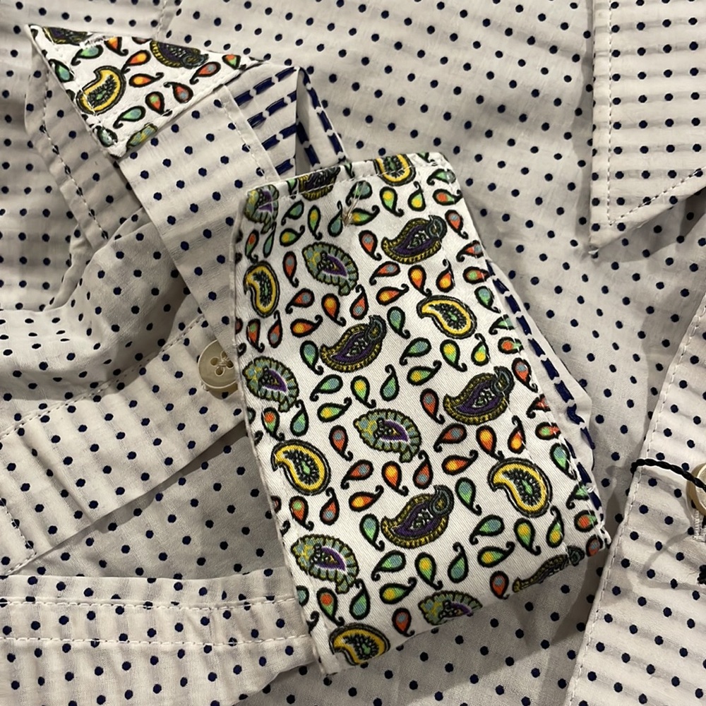 Robert Graham “Captain Toiny 2” pin dot button down shirt - Picture 2 of 4